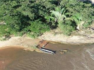 Polícia Militar Ambiental monitora pescadores por drone (Foto: PMA/Divulgação)