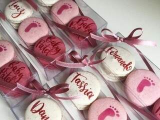 Ideias inspiradoras que podem transformar o doce até em lembrancinhas da maternidade (Foto: May macarons) 