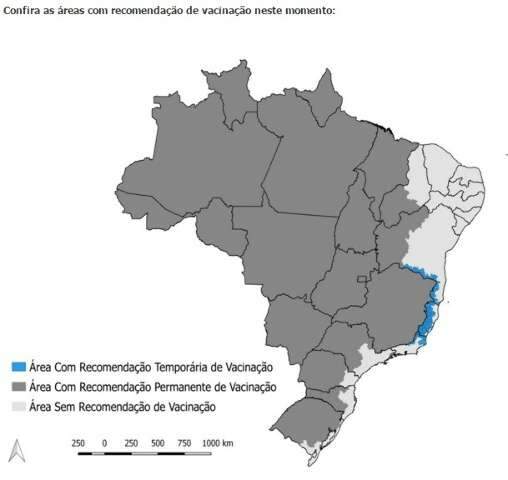 MS é citado como estado de risco para 'exportação' de febre amarela