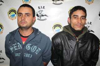 Thiago e Antônio estão presos acusados de tentativa de roubo. (Foto: Sidnei Bronka)