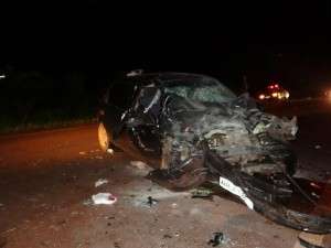 Morre mais uma v&iacute;tima de colis&atilde;o entre dois carros na MS-276