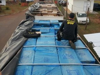 Apreendida carga de 40 mil pacotes de cigarro, avaliada em R$ 1,4 milh&atilde;o