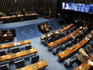 Plenário do Senado, durante a sessão desta terça-feira. (Foto: Fabio Rodrigues Pozzebom/Agência Brasil) 