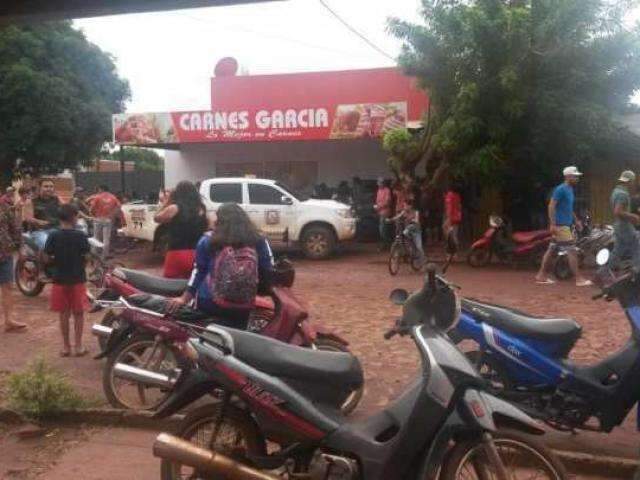 Banho de sangue na fronteira: homem &eacute; morto a tiros em a&ccedil;ougue