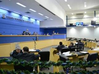 Sessão na Câmara Municipal de Campo Grande.
(Foto: Paulo Francis/Arquivo).