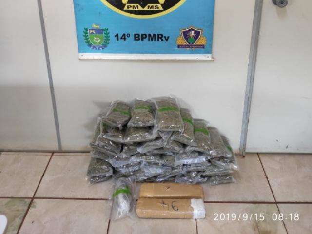 Homem &eacute; preso com 10 quilos de supermaconha em &ocirc;nibus de viagem