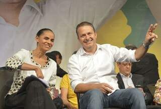 Marina e Eduardo Campos são oficializados em convenção nacional do PSB (Foto: Agência Brasil)
