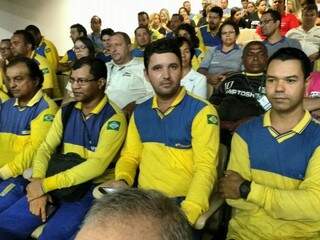 Funcionários dos Correios no plenário (Foto: Leonardo Rocha)