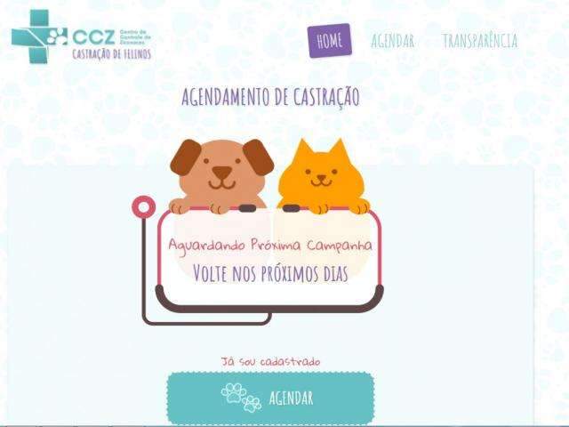 Em menos de 20 minutos, 420 vagas para castra&ccedil;&atilde;o s&atilde;o preenchidas pela internet
