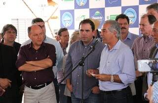 Reinaldo anunciou novos investimentos em Figueirão, durante evento no município (Foto: Chico Ribeiro - Governo MS)