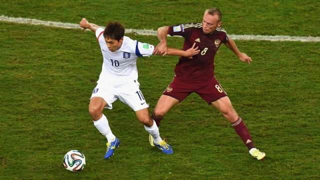 Disputa acirrada termina em empate entre R&uacute;ssia e Coreia do Sul