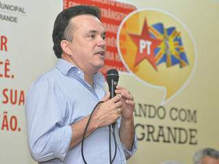 Pré-candidato à Prefeitura pelo PT no evento desenvolvido pelo partido intitulado &quot;Conversando com Campo Grande&quot;.