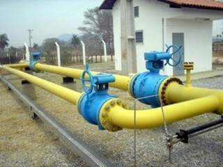 Ramal de distribuição do gás natural em Campo Grande (Foto: Divulgação/MSGás)