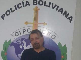 Battisti preso ontem, em Santa Cruz de La Sierra (Foto/Reprodução: Polícia Boliviana)