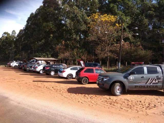 DOF apreende comboio de 11 carros com contrabando do Paraguai