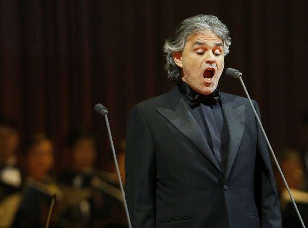 Andrea Bocelli faz show para privilegiados dia 12 em MS
