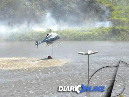  Helicóptero do Ibama deixa Corumbá para passar por revisão