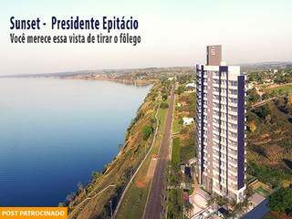 Em Epit&aacute;cio, apartamento tem p&ocirc;r-do-sol de encantar e praia de &aacute;gua doce