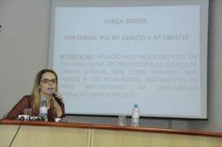 Promotora de justiça Cristiane Mourão, que assumiu a coordenação do Gaeco, mas continua atuando na força-tarefa (Foto: Arquivo)