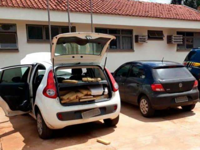 Traficante e &quot;batedor&quot; s&atilde;o presos com 410 quilos de maconha e skunk na BR-163