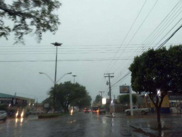 Chuva forte trouxe ventania, derrubou &aacute;rvores e at&eacute; cancelou show