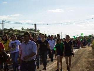 Manifestação em Maracaju reuniu cerca de 5 mil pessoas. (Foto: Maracaju Hoje) 