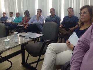 Secretários municipais participaram de reunião de planejamento na manhã deste sábado no gabinete do prefeito (Foto: Divulgação)