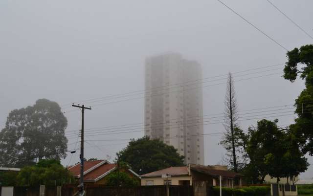Fronteira amanhece com n&eacute;voa forte e temperatura abaixo de 20&deg;C
