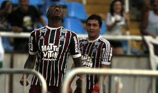 Gerson comemora gol contra o Vasco, no Engenhão. (Foto: Nelson Perez/Fluminense)
