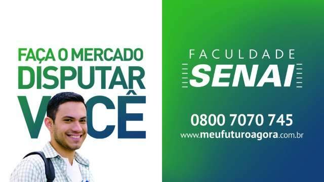 Senai da Capital e Dourados abrem inscrições do vestibular de inverno