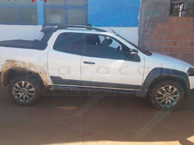 PM recupera em MS picape Strada furtada em Goi&aacute;s 
