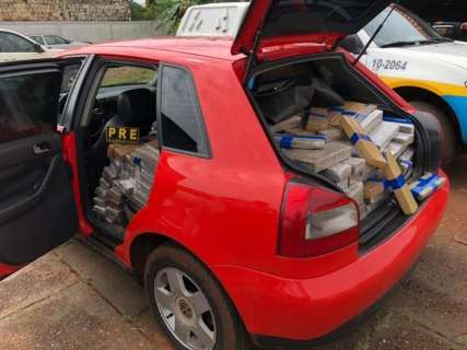 Homem tenta fugir por lavoura mas &eacute; preso com mais de meia tonelada de maconha