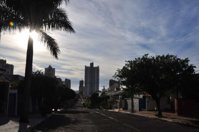 Sem chuva, s&aacute;bado &eacute; de calor e c&eacute;u nublado em Mato Grosso do Sul