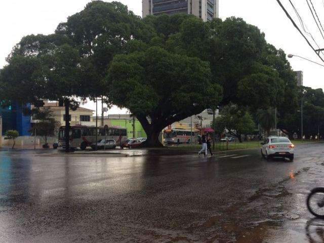 Com cara de ver&atilde;o, chuva r&aacute;pida chega sem estragos e refresca a tarde