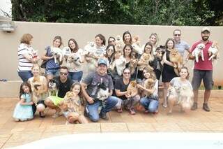 O encontro contou com 45 cães e foi organizado pelos seus donos através de um grupo de WhatsApp. (Foto: Marcos Ermínio)