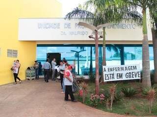 Greve na enfermagem comprometeu atendimento nos postos de saúde (Foto: Fernando Antunes)
