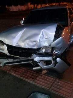 Veículo ficou danificado. Foto Repórter News