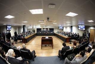 Na reunião plenária desta terça-feira, CNJ decidiu abrir processo administrativo disciplinar contra dois desembargadores do Estado (Foto: Divulgação CNJ)