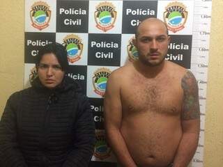 Gabriel Queiroz, 26 anos, e a mulher dele, Djuly Priscilla Couto, 28 anos (Foto: divulgação/Polícia Civil) 