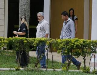 João Amorim, após depor no MPE, continua preso por ordem da Justiça (Foto: Gerson Walber)