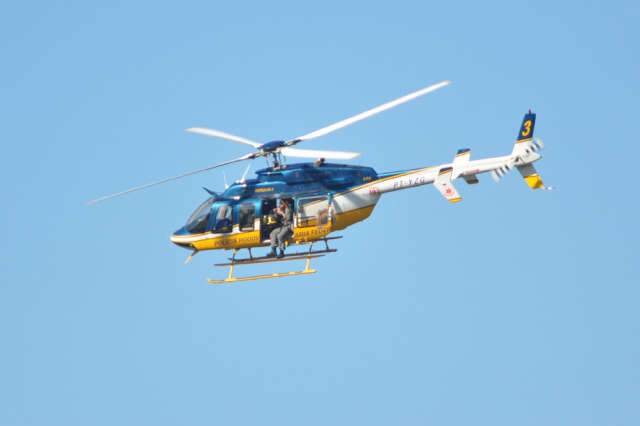  Helic&oacute;ptero e viaturas da PRF garantem seguran&ccedil;a no Brasileiro de Motocross