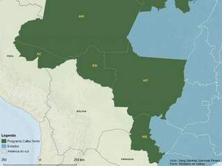 Faixa de fronteira de Mato Grosso do Sul com Bolívia e Paraguai é englobada pelo programa (Foto: Reprodução)