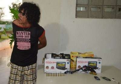 Homem é preso com revólver e munições em Coxim