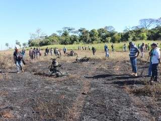 Área de conflito entre indígenas e fazendeiros em Caarapó (Foto: Hélio de Freitas/Arquivo)