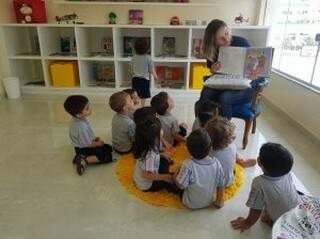 Na nova biblioteca, espaços de convivência foram criados para receber os pequenos. (Foto: Divulgação/ Dom Bosco)