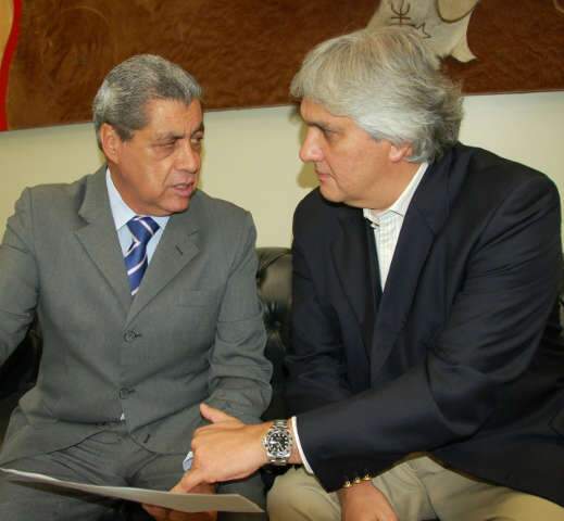  Andr&eacute; e Delc&iacute;dio conversam em Bras&iacute;lia sobre investimentos na Sul Fronteira