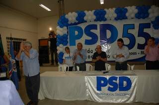Delcídio agradece recepção em encontro do PSD em Três Lagoas. (Foto: Divulgação)