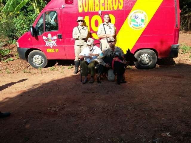 Idoso de 79 anos &eacute; encontrado ap&oacute;s mais de 20 horas desaparecido em mata