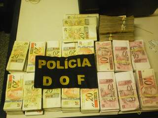 Procedência do dinheiro apreendido pelo DOF será apurada pela Polícia Federal. (Foto: Divulgação)