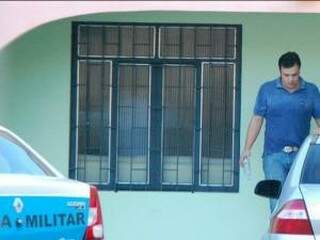 Andrey Cunha em 2009, saindo de cassino clandestino que comandava no Jardim dos Estados. (Foto: Arquivo Campo Grande News)